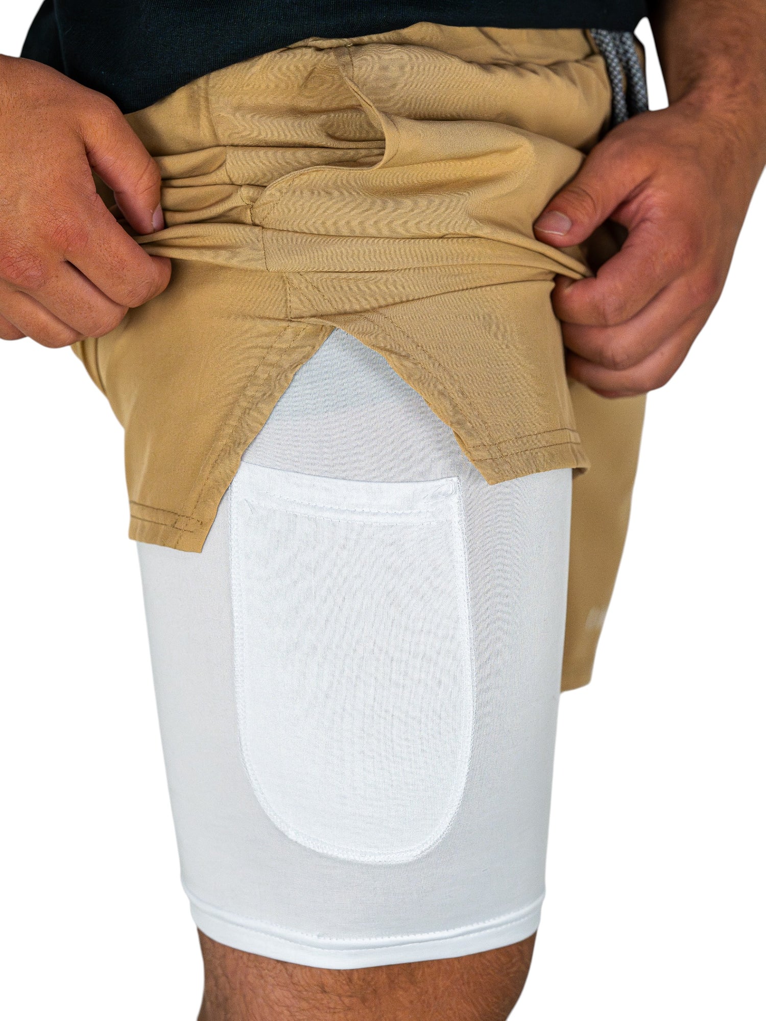 Original Compression  Shorts -  Tan