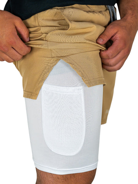 Original Compression  Shorts -  Tan