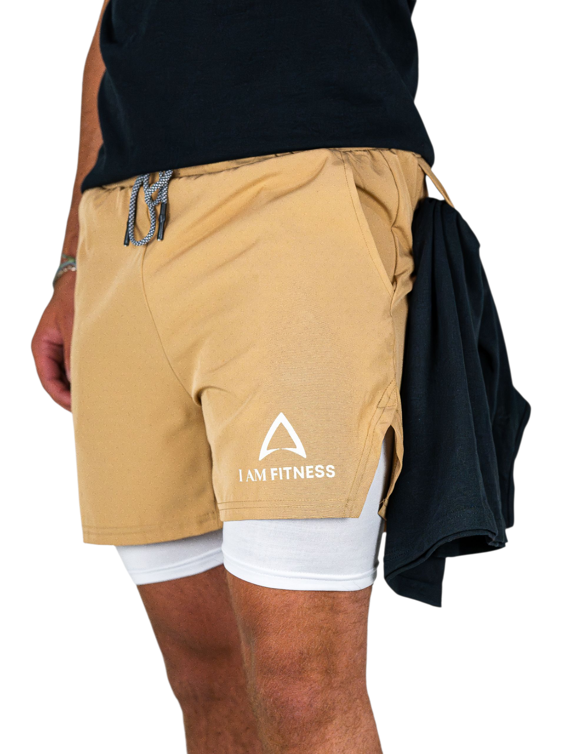 Original Compression  Shorts -  Tan