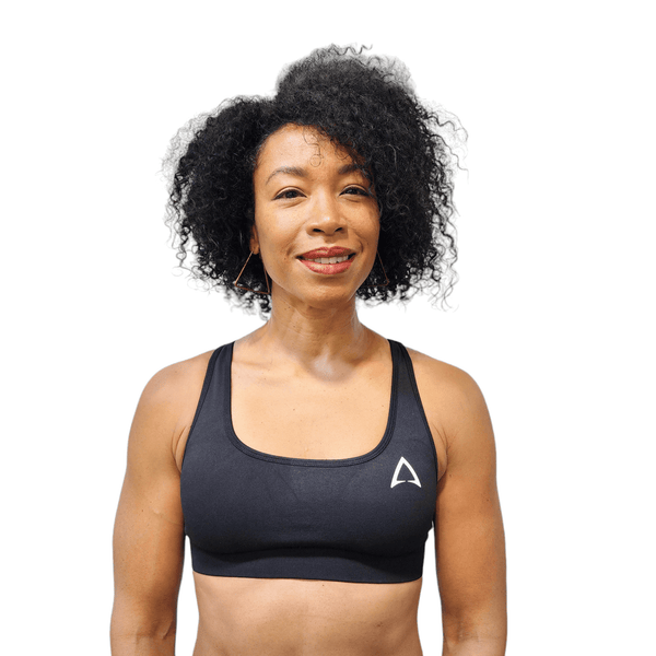 Cross strap sports bra online